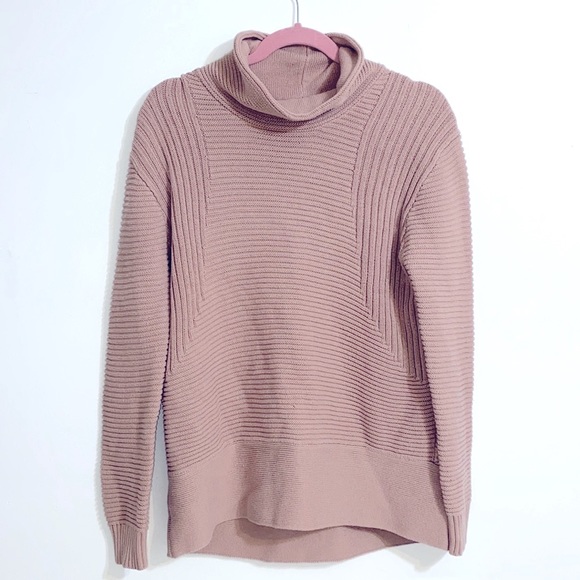 Vince Camuto Womens Oversized Rib Knit Sweater in Mauve Dusty Rose - Picture 3 of 8